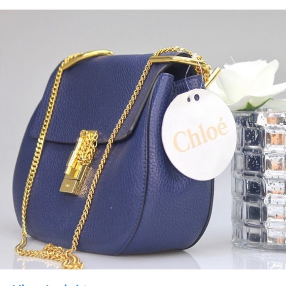 Chloe Drew Leather Chain Shoulder Bag - Picture 6 of 8